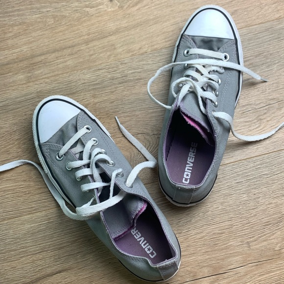 Converse All Star Gray Ladies Sneakers - Picture 1 of 9